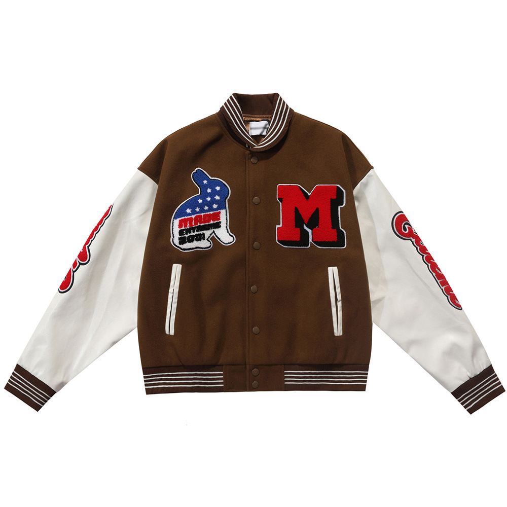 Rabbit ice hockey embroidery baseball uniform jacket BASEBALL 