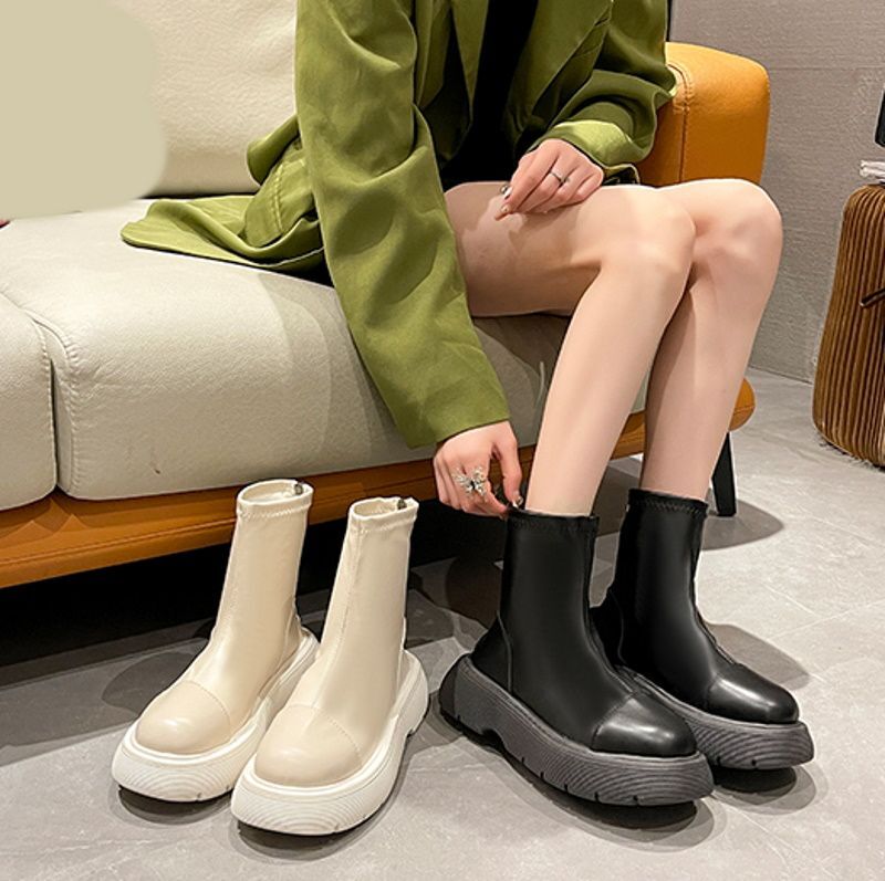 Woman's muffin thick bottom boots マフィン 厚底プラットフォーム