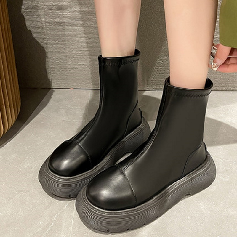 Woman's muffin thick bottom boots マフィン 厚底プラットフォーム