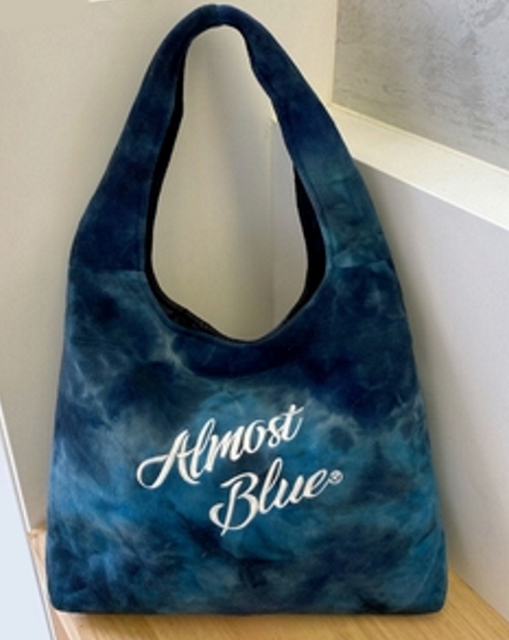 almost blue tie-dye shoulder bag tote bag タイダイ絞り染め
