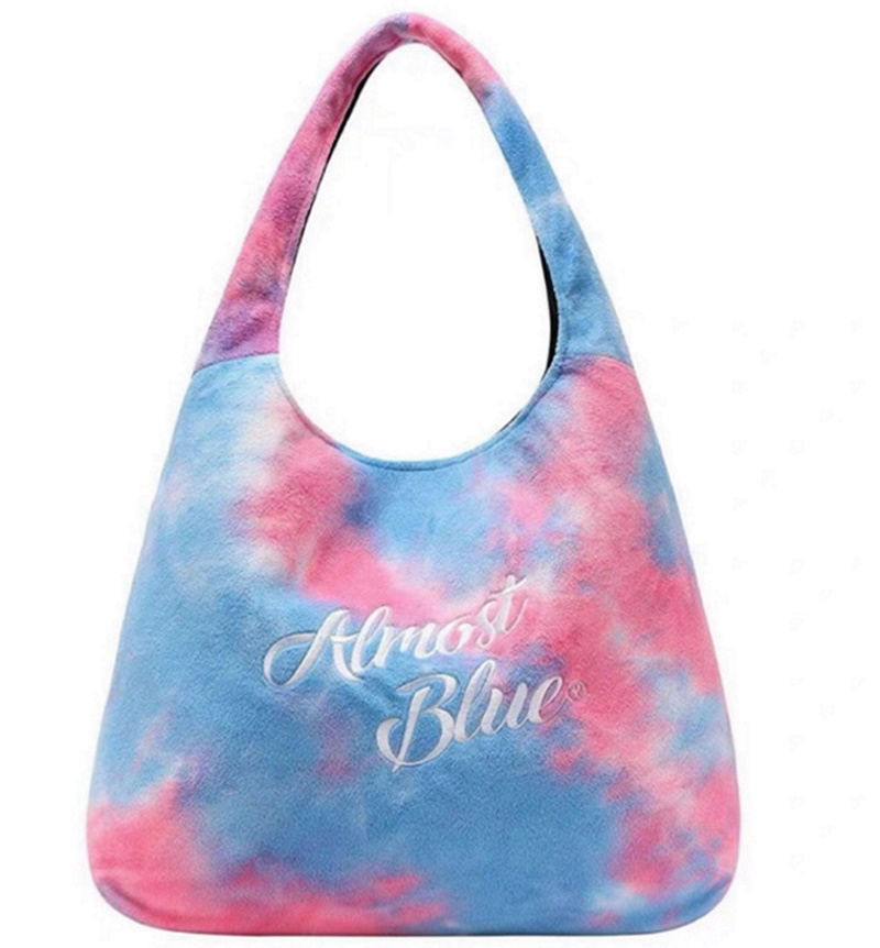 Almost blue canvas online bucket bag