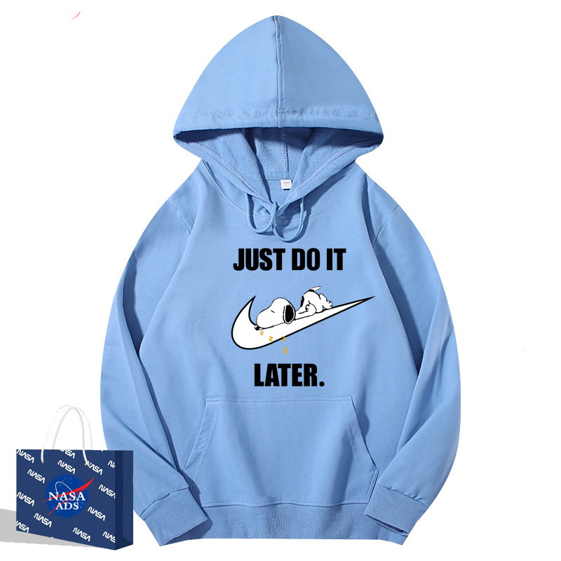 JUST DO IT LATER x Snoopy hoody ユニセックス男女兼用 NASA×JUST DO ...