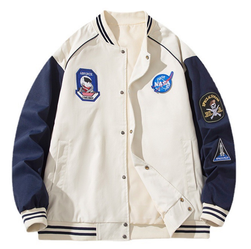 NASA×Space Shuttle Emblem stadium jacket baseball uniform jacket 