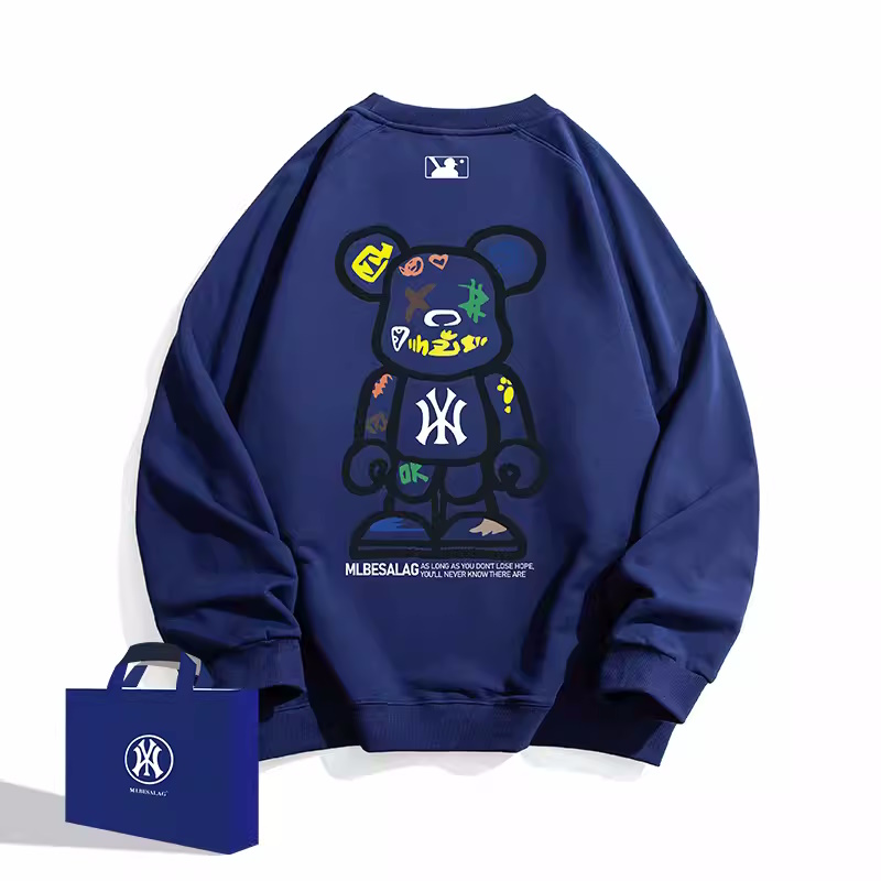 KAWS×NY print sweatshirt ユニセックス男女兼用カウズベアブリック×NY 